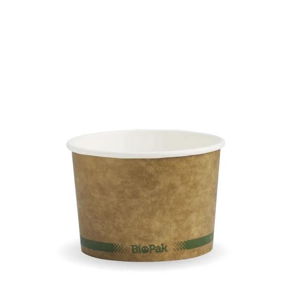 Biobowl Paper 250ml (8oz) - Natural Green Stripe