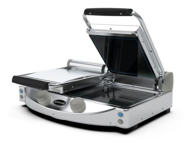 MFESPESP020 SPIDOCOOK Glass Ceramic Contact Grill Double Smooth Black 10amp SPE-SP020