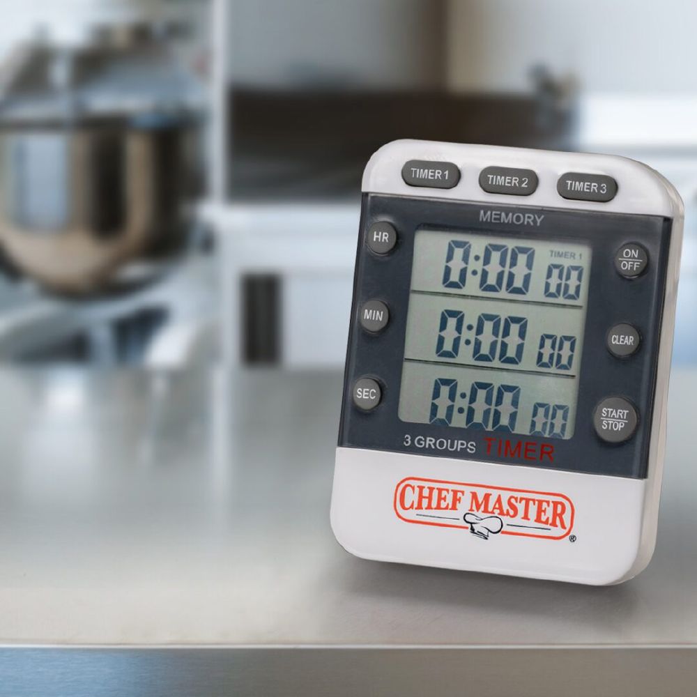 Timer 3 Stage Memory w/ Clip Chef Master