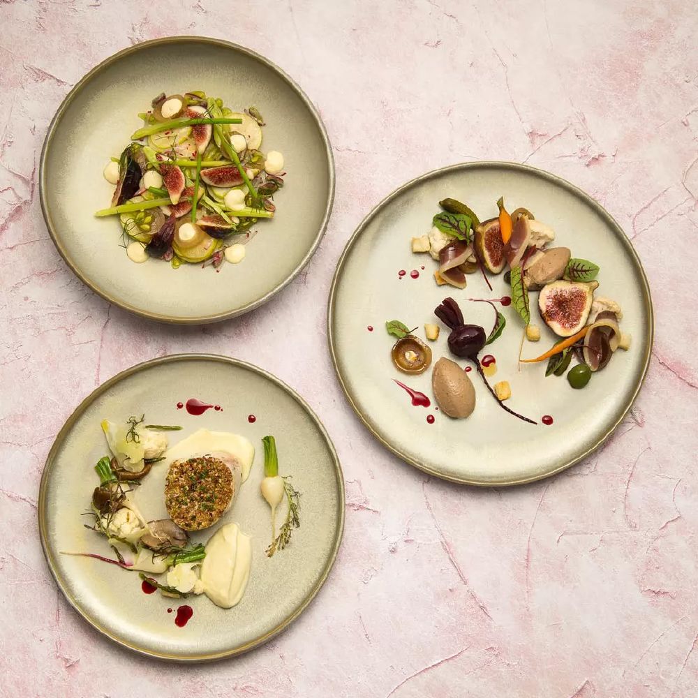 Round Couple Plate 260mm Chic