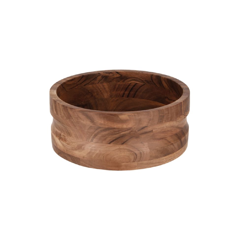 Acacia Bowl Straight Sides 275mm Round