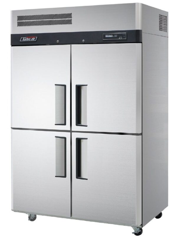 TUKR454NHC Turbo Air Top Mounted Upright Fridge 4 Half Door 1210Ltr 220V 10A 50Hz