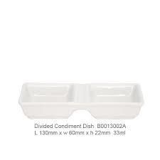Divided Condiment Dish 66ml Bistro