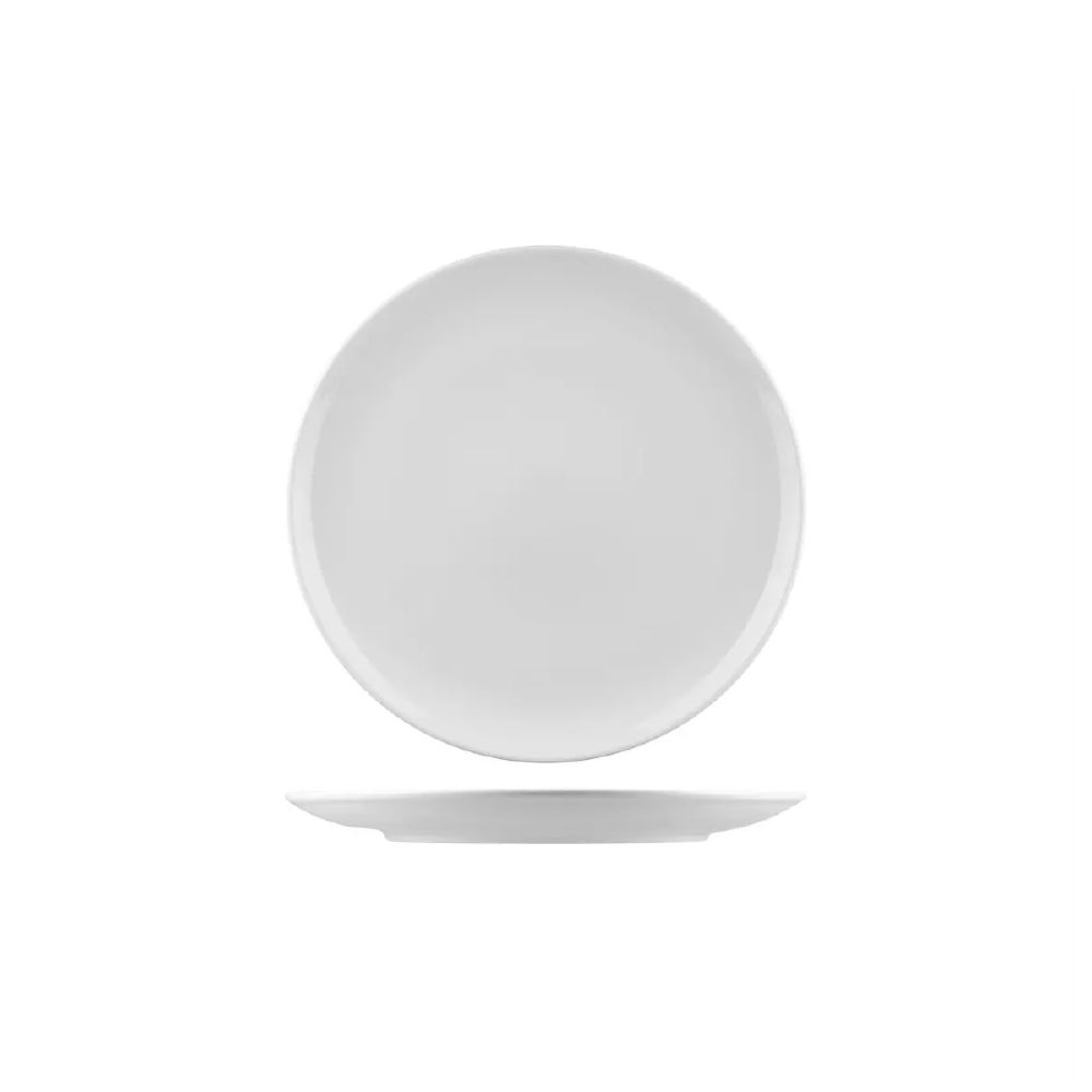 Round Coupe Plate 240mm Nano White