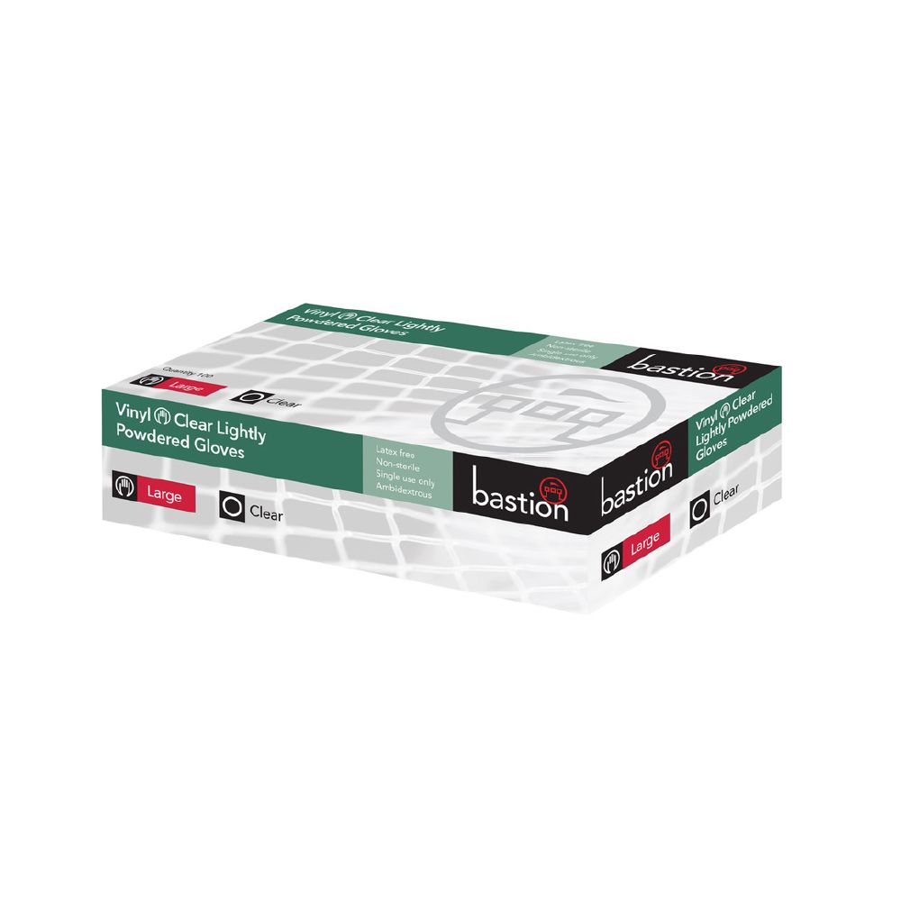 Gloves Vinyl Lightly Powdered Medium - Clear