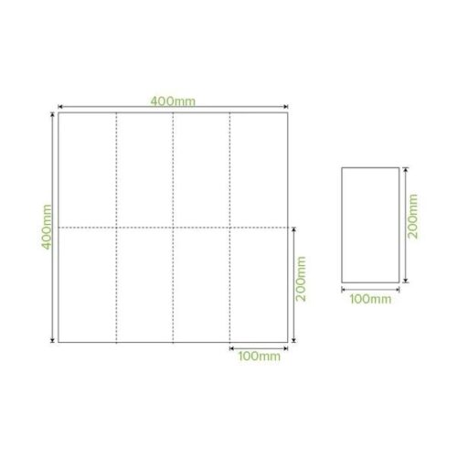 Dinner Napkin 2 Ply 1/8 GT Fold Quilted BioNapkin