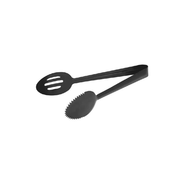 TK70274GM Serving Tongs Solid / Slotted Spoon 245mm Gunmetal