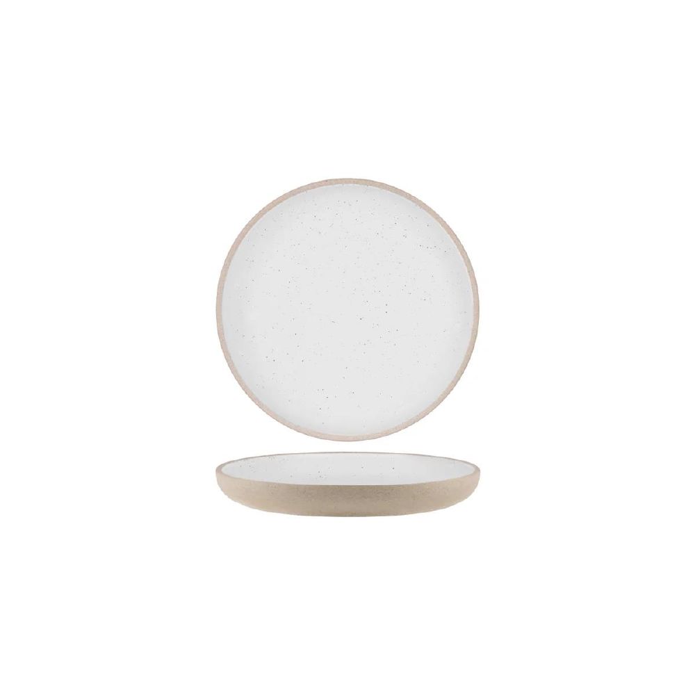 Soho White Pebble Coupe Plate 235mm Deep Tablekraft