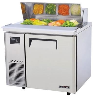 TURBO AIR Salad/Sandwich Preparation Fridge 1 Door 213L 900mm KHR9-1