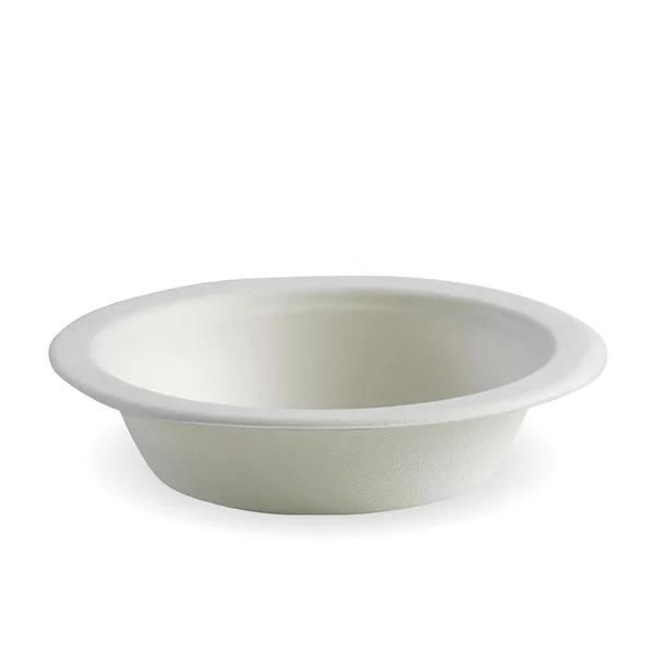 Biocane Bowl 470ml (16oz) White Plant Fibre