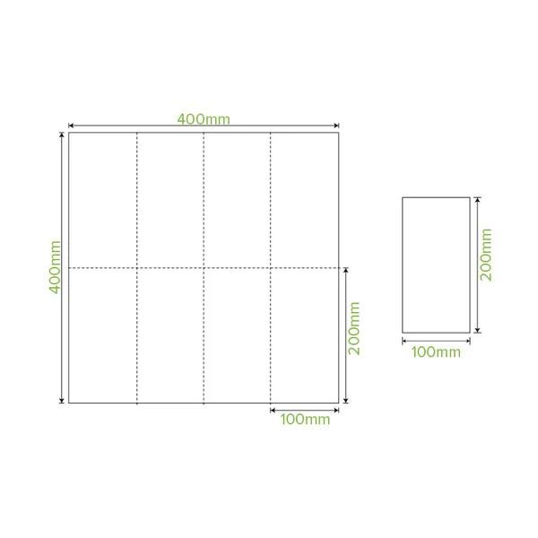 Dinner Napkin 2 Ply 1/8 Fold BioNapkin
