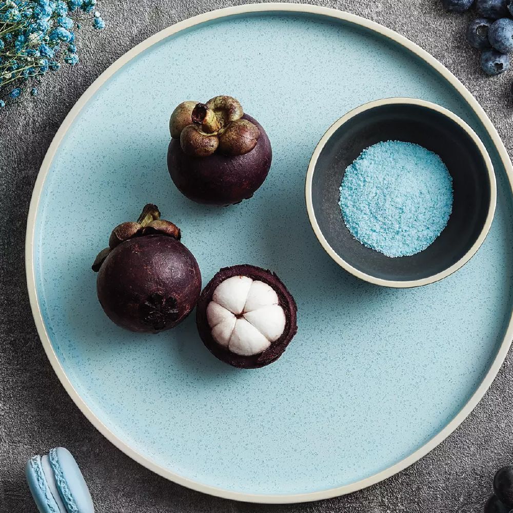 Luzerne Mod Frosted Blue Stackable Plate 270mm