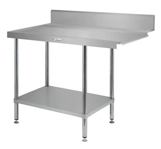 Simply Stainless Dishwasher Outlet Bench with Splashback 700mm deep Various Sizes Available