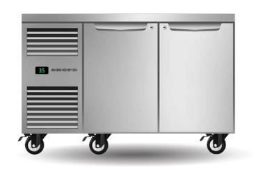 SKOPE ProSpec Horizontal Storage Fridge 2 Doors 288L 1290mm PG11.UBR.2.SD