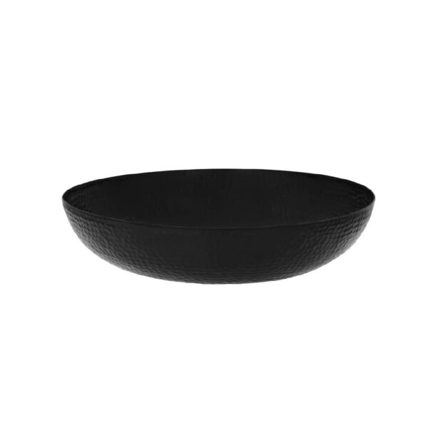Round Serving Bowl Hammered 8000ml Black