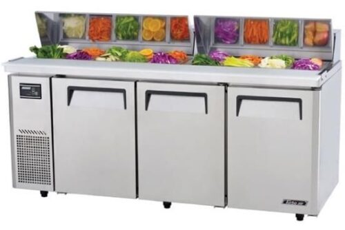 TURBO AIR Salad/Sandwich Preparation Fridge 3 Doors 516L 1800mm KHR18-3