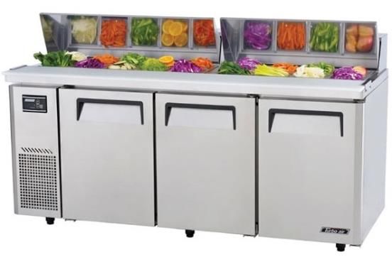 TURBO AIR Salad/Sandwich Preparation Fridge 3 Doors 516L 1800mm KHR18-3