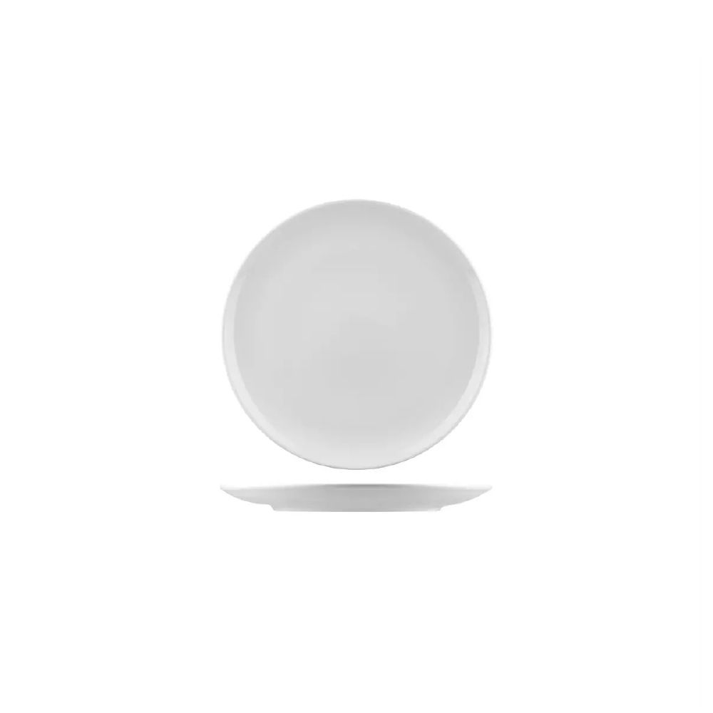 Round Coupe Plate 210mm Nano White