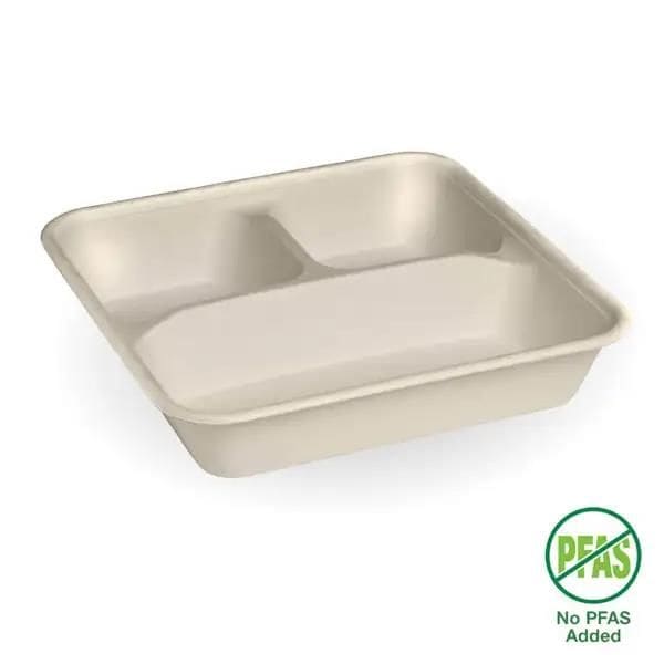 BIOBLB3CNLARGEPF Base 3-Compartment Large Natural Plant Fibre