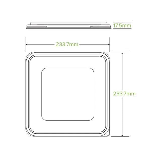 BioPak Lid for 3/4/5-Compartment Large PP Takeaway