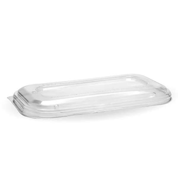 BIOBLBLPLAD Lid Clear PLA for 750 & 1000ml Plant Fibre Takeaway Base