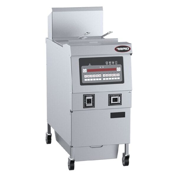 BSRF1E B+S Rapid Single Pan Fryer w/ Filtration 450mm 40Ltr 400V 13.5kW 20A 3P+N+E 60Hz