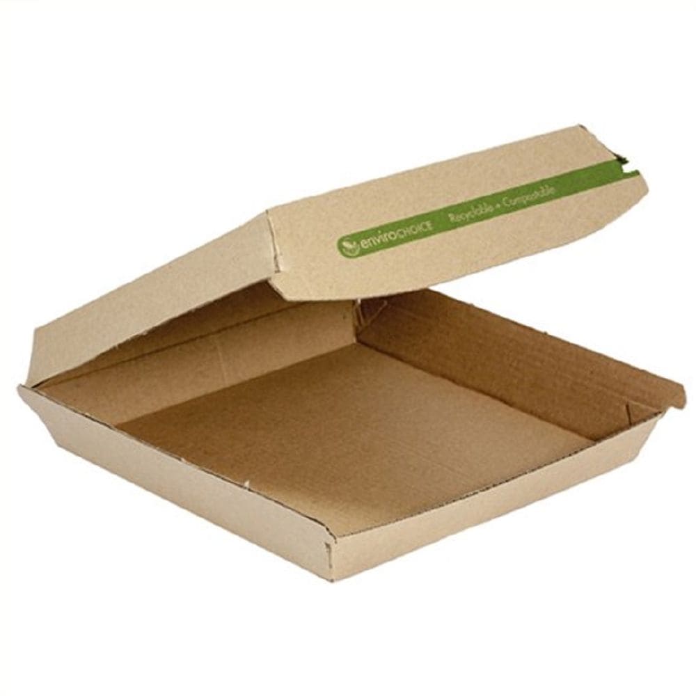 Pizza Box 175mm (10 inch) Supa Flute Clamshell Kraft