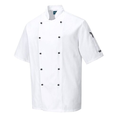 Chef Jacket Short Sleeve White