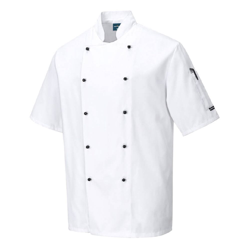Chef Jacket Short Sleeve White