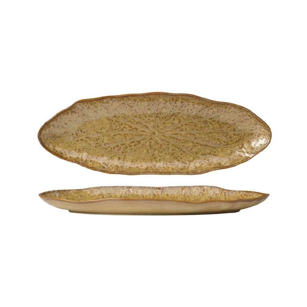 Oval Flared Plate 333mm Cinnamo