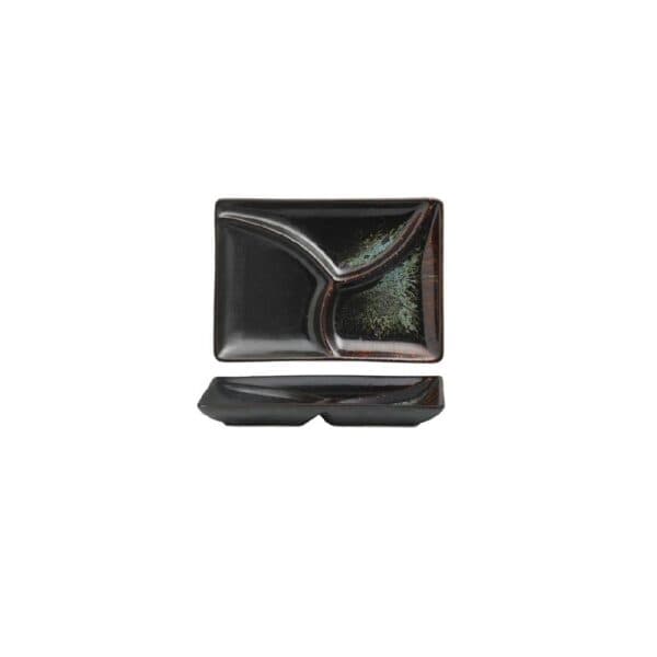 Sauce Dish 180mm w/3 Compartment