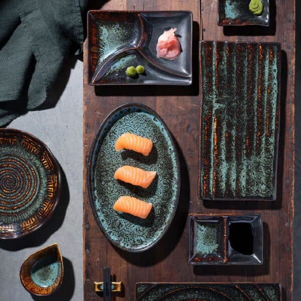 Sauce Dish 180mm w/3 Compartment