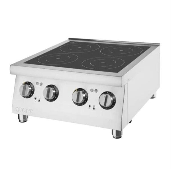 URCU558A Apuro Induction Cooker 600x600x280mm 3kw 13amp - 4 Zone