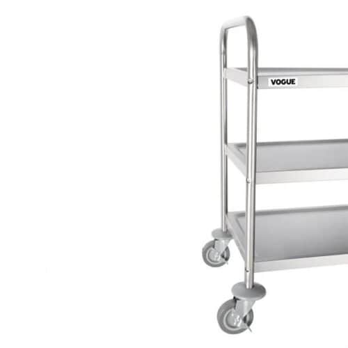 Trolley 3 Tier 855x810x455mm S/S Vogue