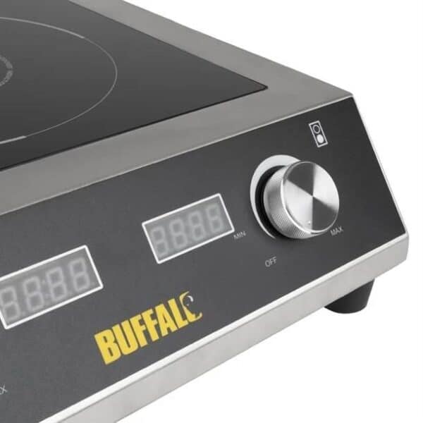 Apuro Heavy Duty Double Induction Hob 390x720x130mm 7kw 29.2amp - Twin Zone