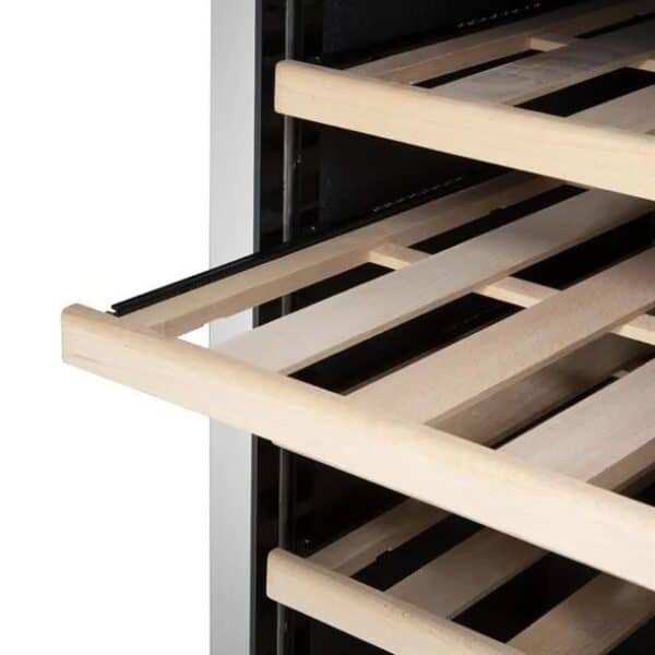 Dual Zone Wine Fridge Stainless Steel 126 bottles