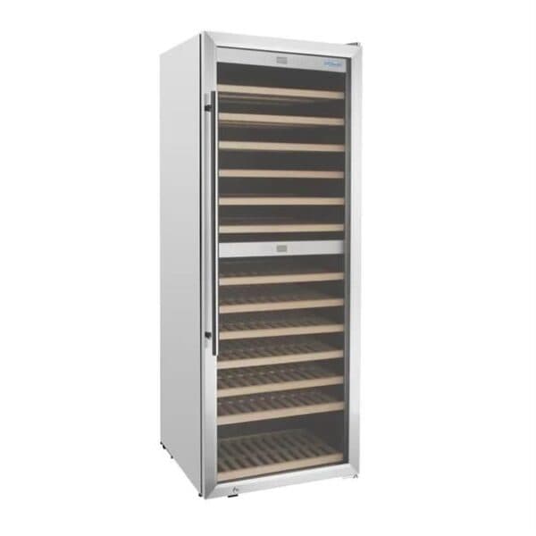 URGM628A Dual Zone Wine Fridge Stainless Steel 126 bottles
