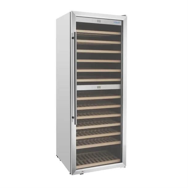 Dual Zone Wine Fridge Stainless Steel 126 bottles