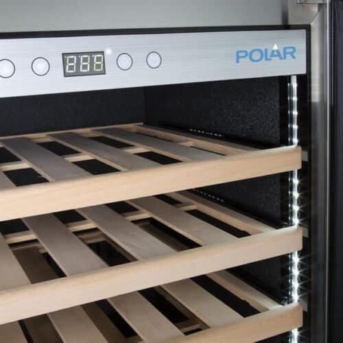 Dual Zone Wine Fridge Stainless Steel 126 bottles