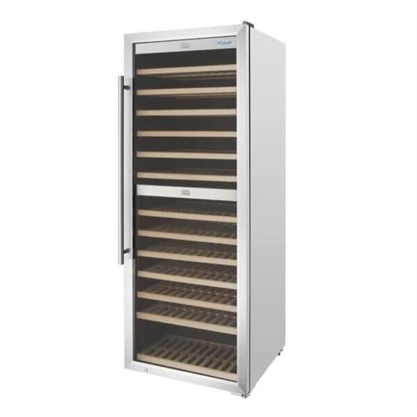 Dual Zone Wine Fridge Stainless Steel 126 bottles
