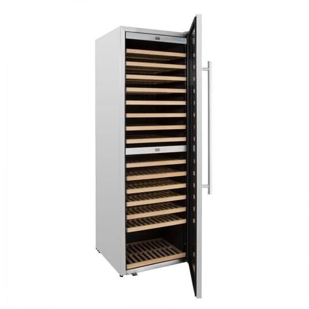 Polar G-Series Dual Zone Wine Fridge 180 Bottle Capacity S/S 150w 1.5amp