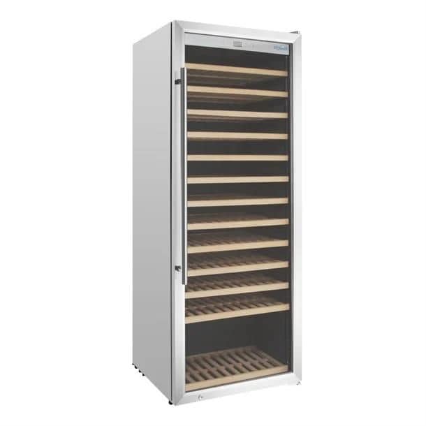 Single Zone Wine Fridge Stainless Steel 137 bottles