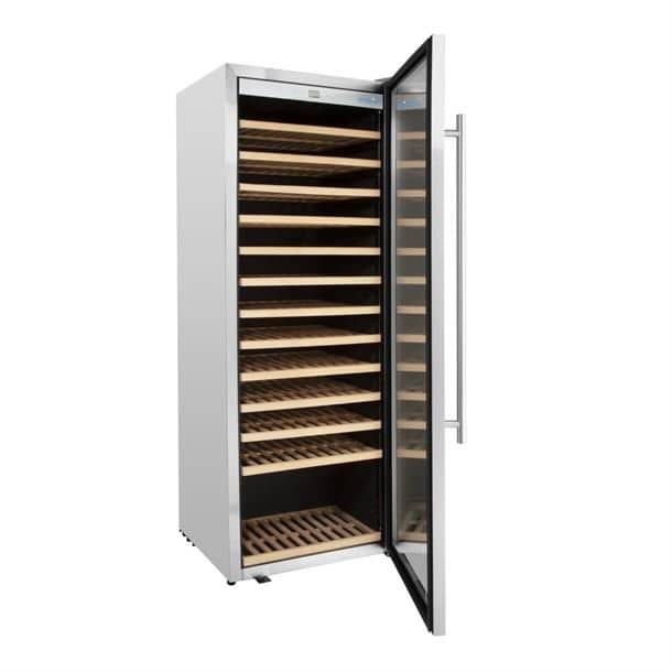 Single Zone Wine Fridge Stainless Steel 137 bottles