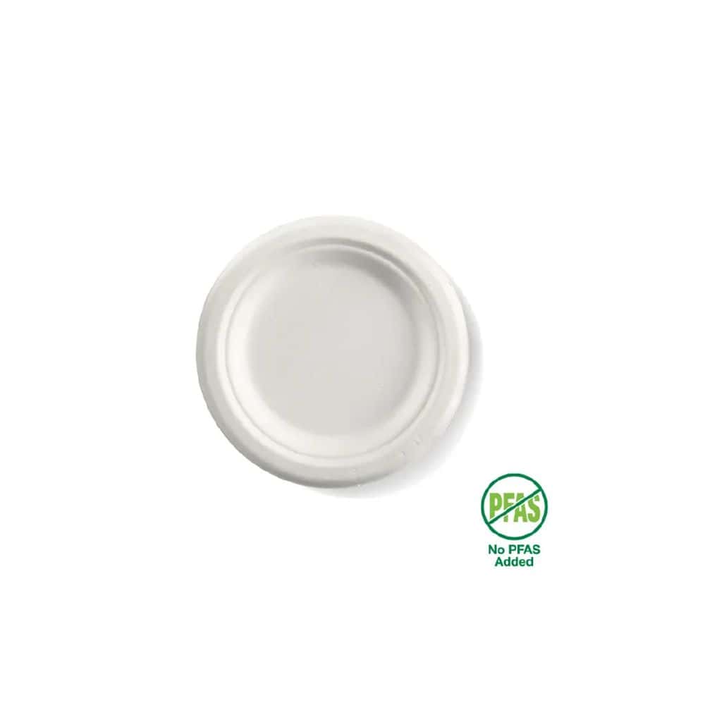 Biocane Plate 150mm White Plant Fibre