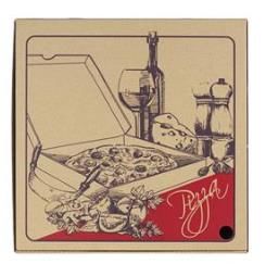 Pizza Box 330mm (13 inch) Brown - Gourmet Print