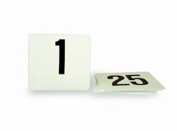Table Number Set 1-100 Black On White 95mmx105mm