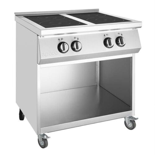 Apuro Freestanding Induction Cooker 800x750x920mm 3.5kw 35amp - 4 Zone