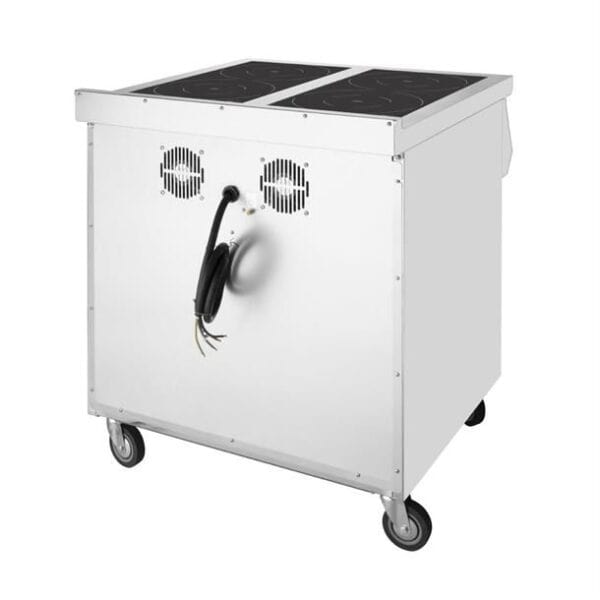 Apuro Freestanding Induction Cooker 800x750x920mm 3.5kw 35amp - 4 Zone