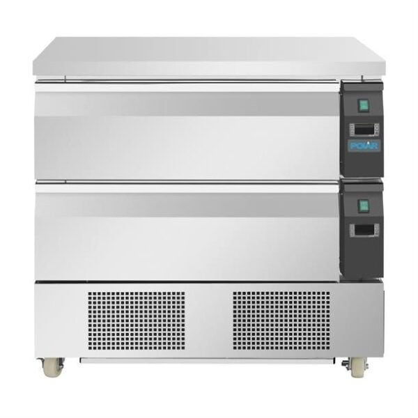 Polar U-Series Double Drawer Counter Fridge Freezer 4xGN 230V 460W