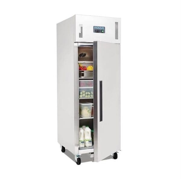 Polar G-Series 1 Door Upright Fridge 600Ltr Stainless Steel